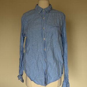 Men's Blue Prince & Fox Button-Up Shirt